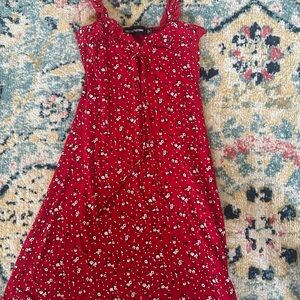 Red pretty little thing Floral Dress